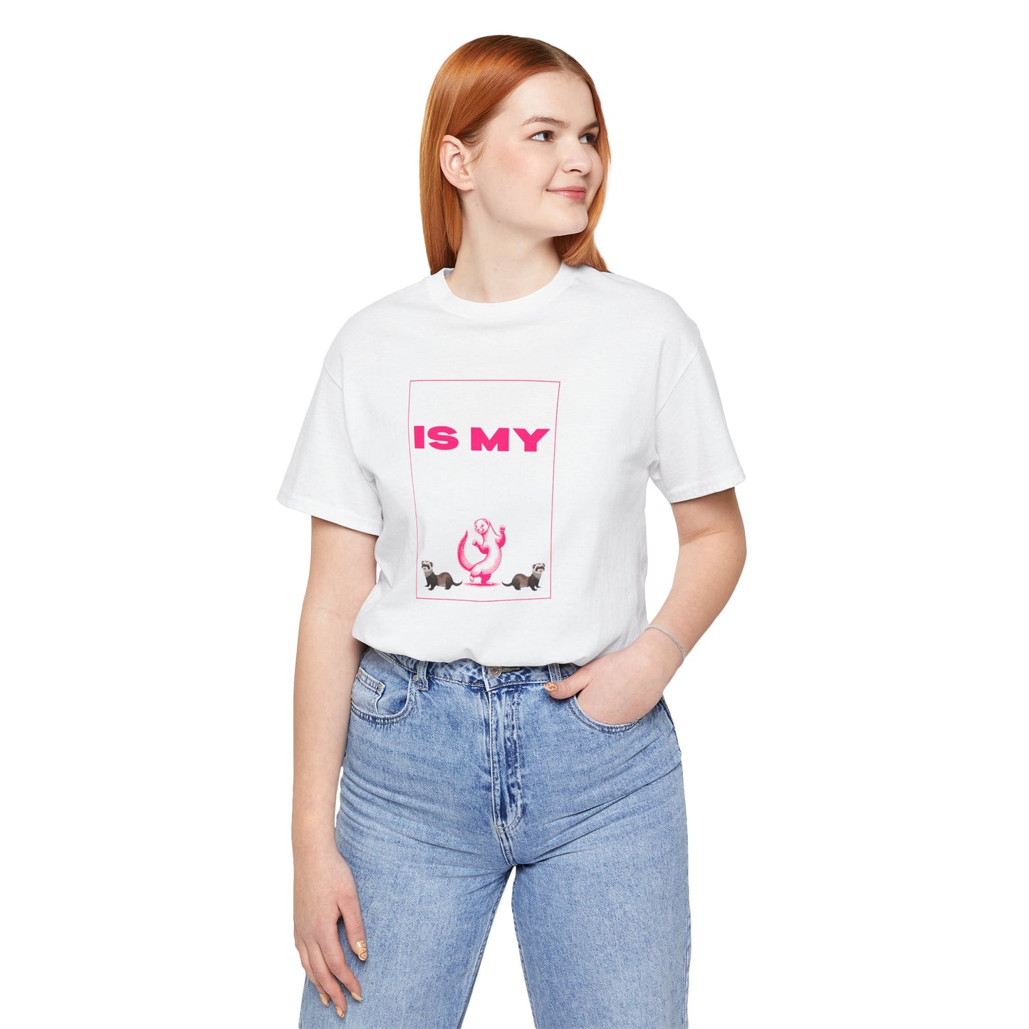 "My Ferret is My Cardio" Unisex Tee | Funny Novelty Apparel that Supports Animal Welfare | World Wild Love Co.