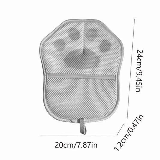 2Pcs Electrostatic Adsorption Pet Hair Remover Cute Self Cleaning Cat Hair Cleaning Glove Double-sided Cat Paw