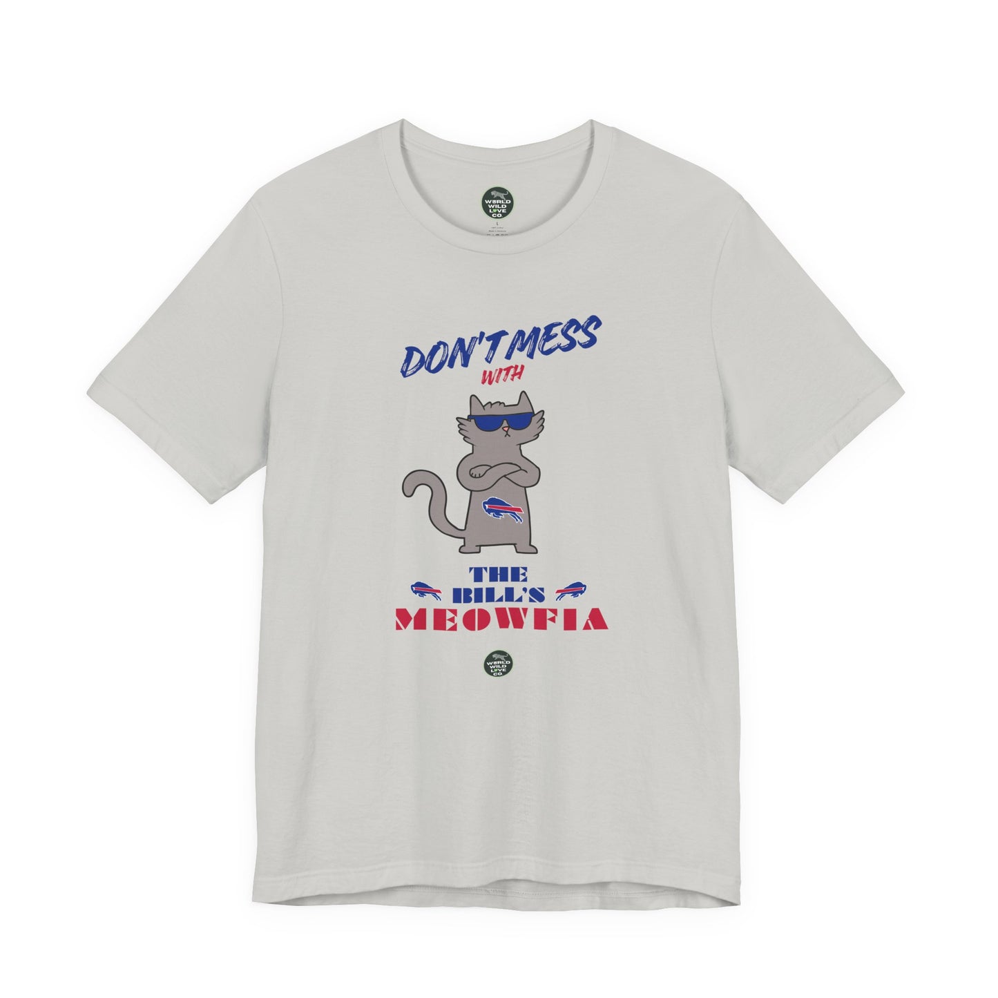 Buffalo Bills "Meowfia" Unisex Tee | Fun Classic Apparel to Support Animal Welfare