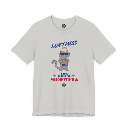 Buffalo Bills "Meowfia" Unisex Tee | Fun Classic Apparel to Support Animal Welfare