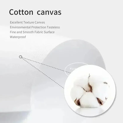 Monet Inspired Black Cat Canvas Painting | Wall Art for Cat Lovers