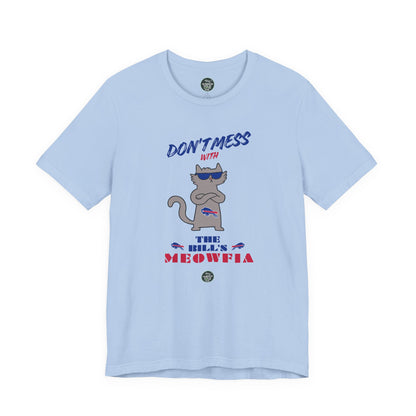 Buffalo Bills "Meowfia" Unisex Tee | Fun Classic Apparel to Support Animal Welfare