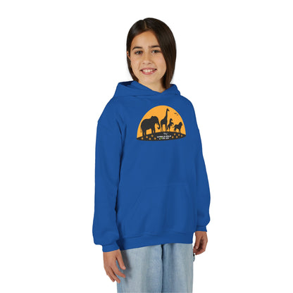 Youth Essential Heavy Blend Hooded Sweatshirt | Classic Apparel to Support Animal Welfare