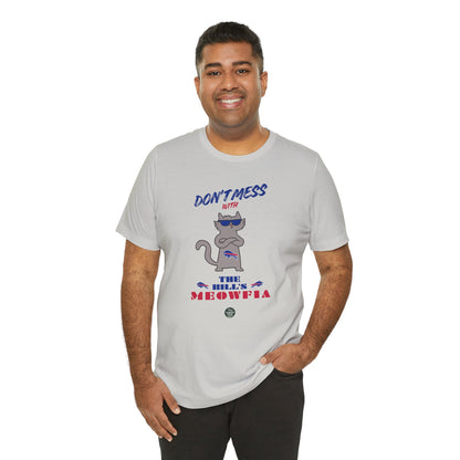 Buffalo Bills "Meowfia" Unisex Tee | Fun Classic Apparel to Support Animal Welfare