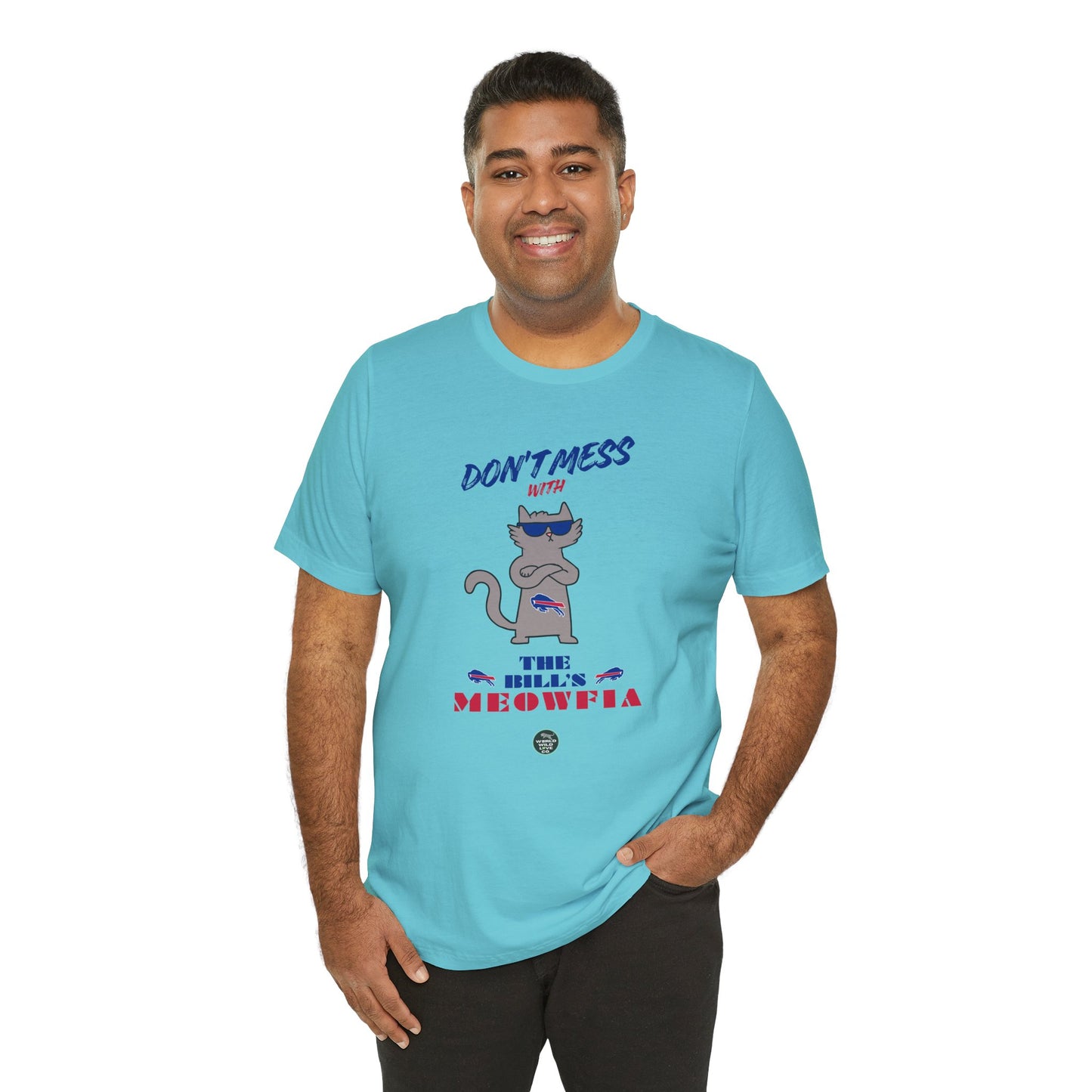 Buffalo Bills "Meowfia" Unisex Tee | Fun Classic Apparel to Support Animal Welfare