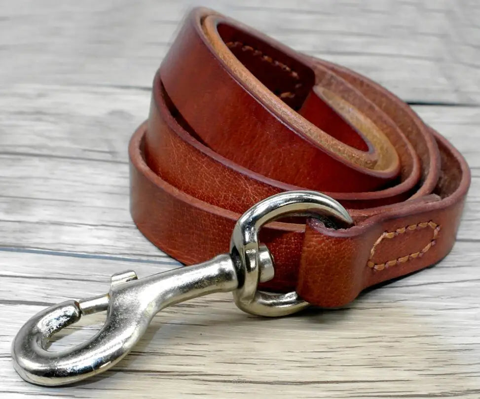 Genuine Leather Dog Leash