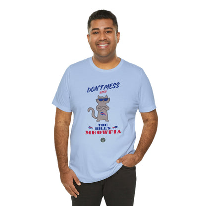 Buffalo Bills "Meowfia" Unisex Tee | Fun Classic Apparel to Support Animal Welfare