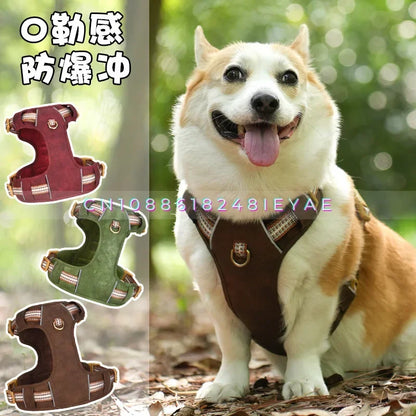 Retro Leather Pet Harness